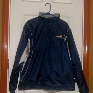 New England Patriots Large NFL Windbreaker Good Condition Super Bowl